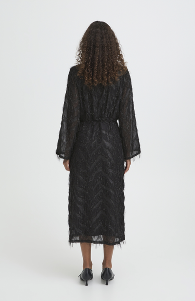 Ichi Ladies Dress IHChici in Black, Chici Midi