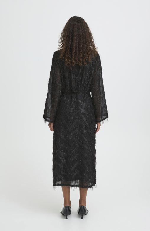 Ichi Ladies Dress IHChici in Black, Chici Midi