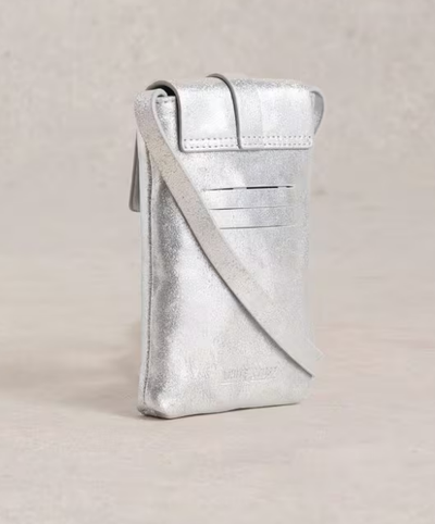 White Stuff Clara Buckle Leather Phone Bag