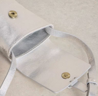 White Stuff Clara Buckle Leather Phone Bag