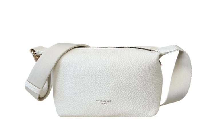 David Jones Cross Body Handbag DJCM7215 in White