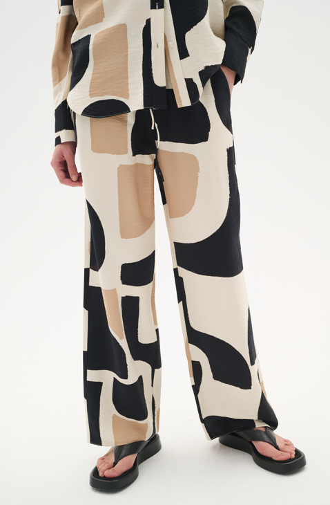 In Wear Ladies CominoIW Trousers / Pants In Neutral Soft Blocks, Comino