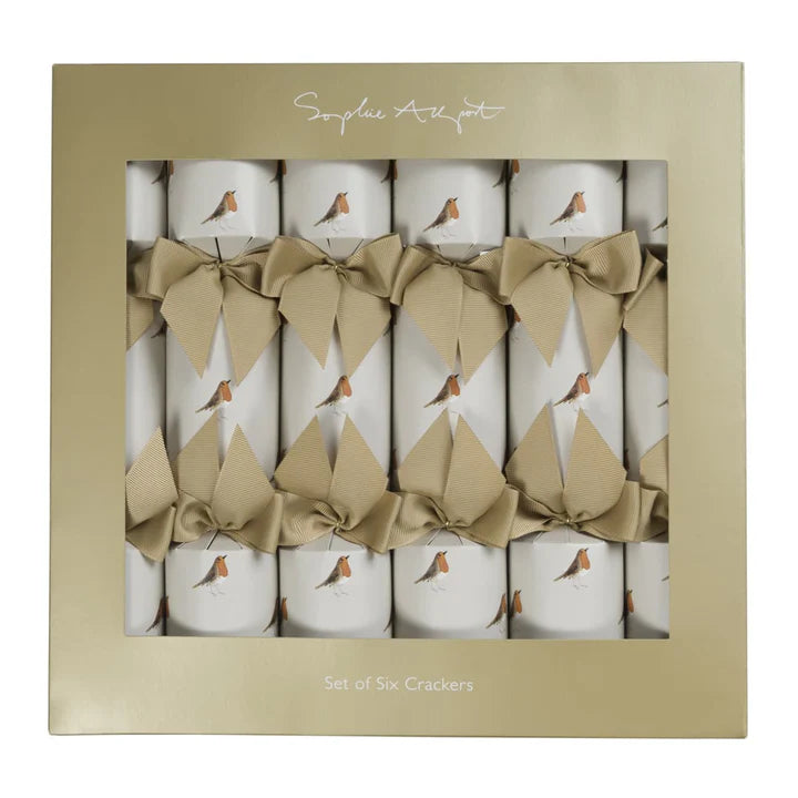 Sophie Allport Robin Christmas Crackers (Set of 6)