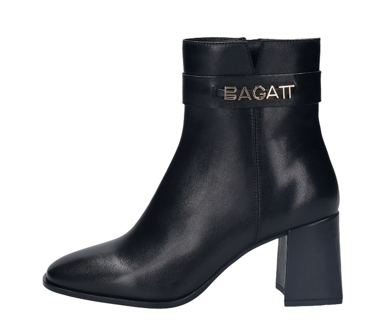 Bagatt Womens D11-ABT34-100 Block Heel Boots - Black
