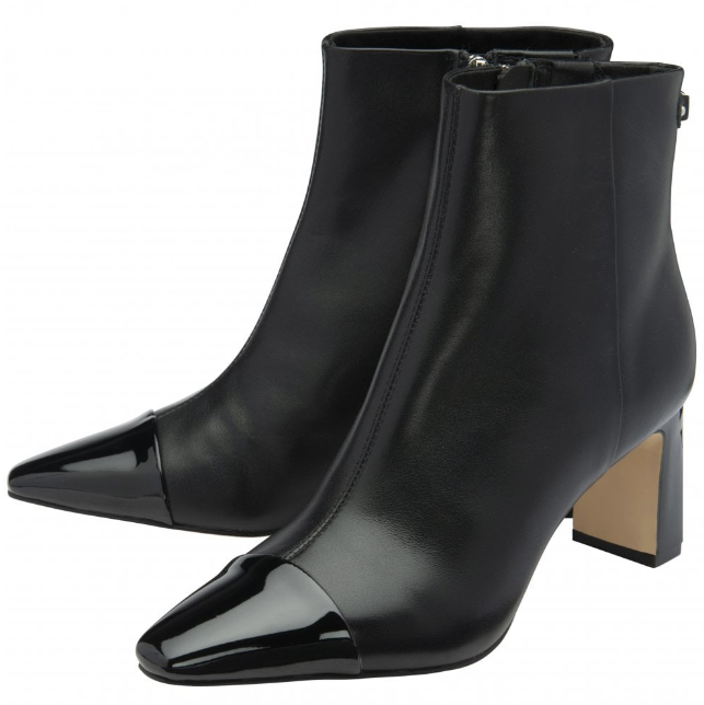Lotus Ladies Ankle Boot Pointed Toe Danni ULB458 Black