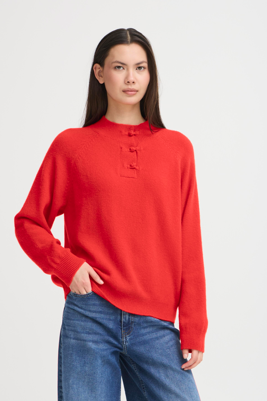 Ichi Ladies IhDasila Ls Knit Jumper, Dasila Long Sleeve