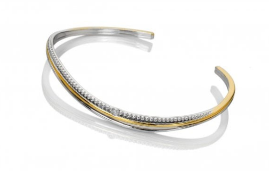 Hot Diamonds Teardrop Two Tone Bangle DC228