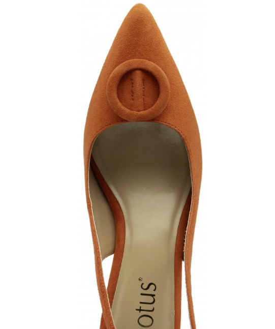 Lotus Ladies Slingback Delfina ULS459 Orange Suede