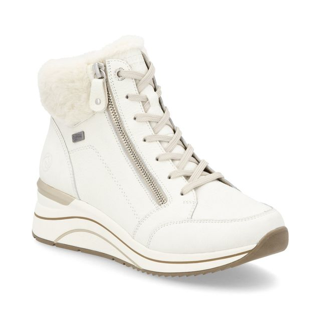 Remonte Ladies Flat Boot Tex D0T77-80 In White