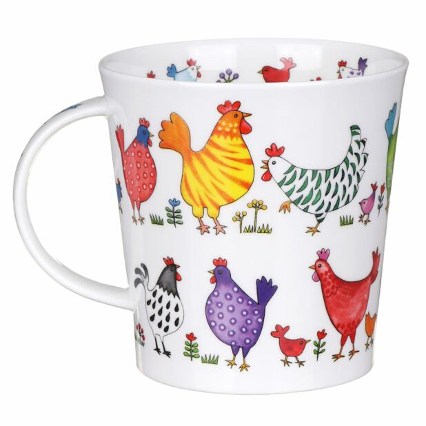 Dunoon Bright Bunch Chicken Cairngorm Shape Mug