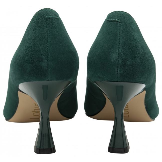 Lotus Ladies Court Shoe ULS600 Emerald Suede