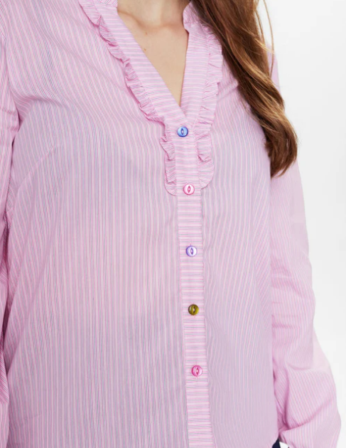 Numph Ladies NuFarrah Shirt In Pink Lady