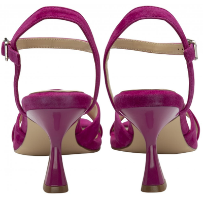 Lotus Ladies Kitten Heel Sandal Fiorella ULS460 in Pink Suede