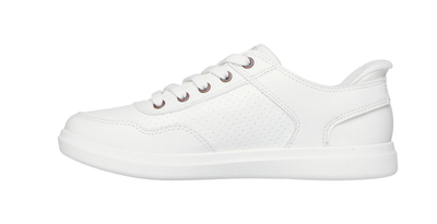 Skechers Ladies Trainers Bobs D'vine So Flattered 114825 White Slip Ins