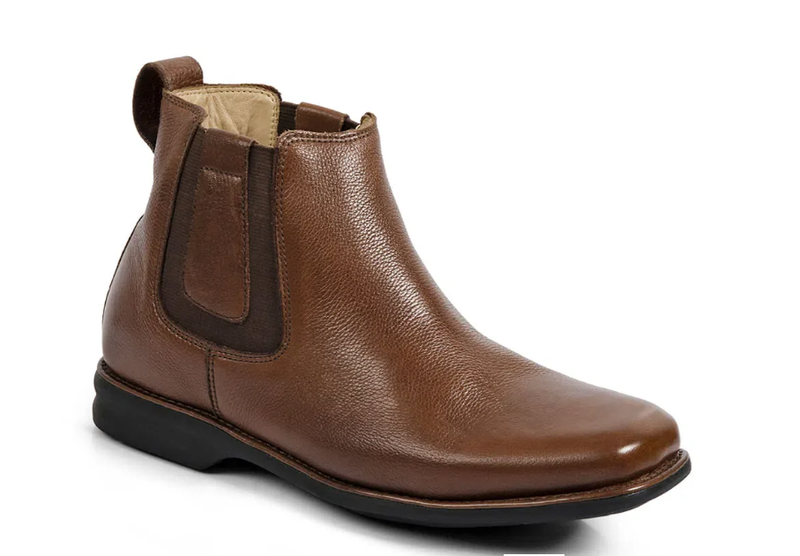 Anatomic & Co Mens Leather Chelsea Boots Amazonas Floater in Cedar