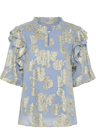 Culture Ladies Cufloi blouse In Forever Blue, Floi