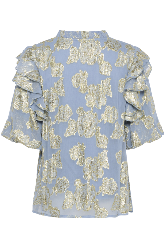 Culture Ladies Cufloi blouse In Forever Blue, Floi