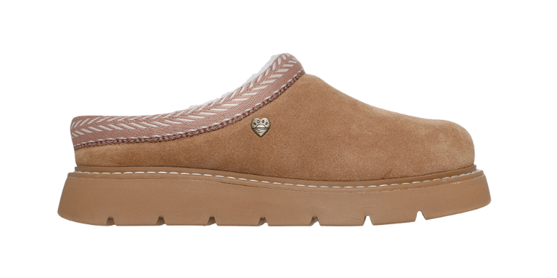 Skechers Ladies Slippers Keepsakes Lite Fuzzy Dreams in chestnutt