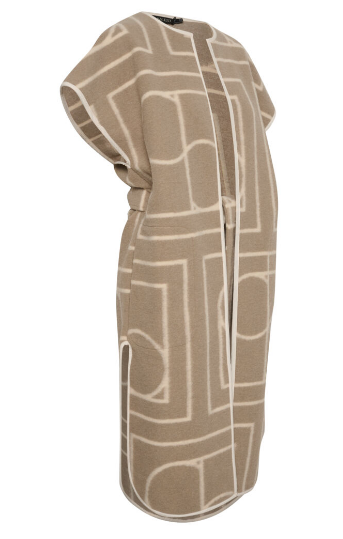 Soaked In Luxury Ladies Poncho SLGale in Piaza Taupe Monogram, Gale