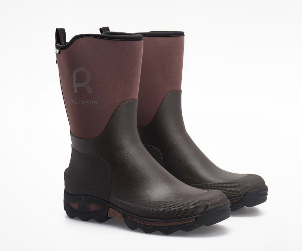 Rouchette Clean Garden Mens Half Wellie in Brown