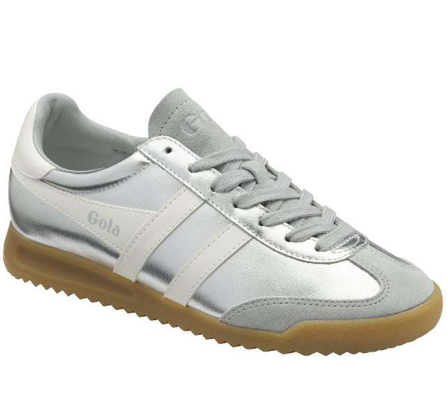 Gola Ladies Torpedo Glimmer Trainner CLB742 Silver/ Off White