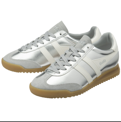 Gola Ladies Torpedo Glimmer Trainner CLB742 Silver/ Off White