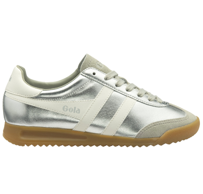 Gola Ladies Torpedo Glimmer Trainner CLB742 Silver/ Off White