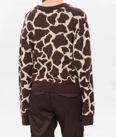 Numph Ladies Pullover NUGrif in Black Coffee, Grif Jumper