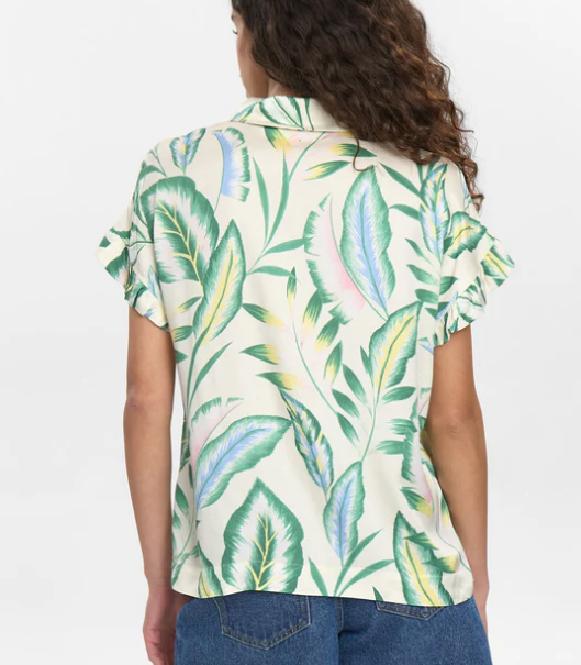 Numph Ladies NUGwenna Shirt in Pristine, Gwenna short Sleeved