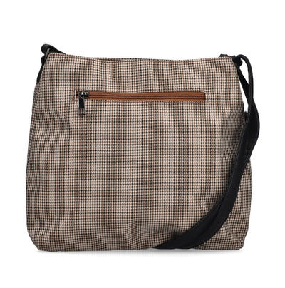 Rieker Ladies Handbag H1005-90 in Beige Metalic Dogstooth Combination