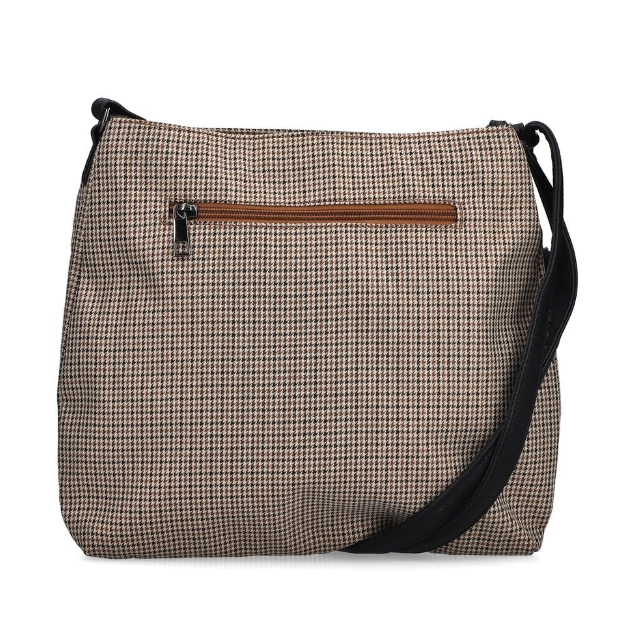 Rieker Ladies Handbag H1005-90 in Beige Metalic Dogstooth Combination