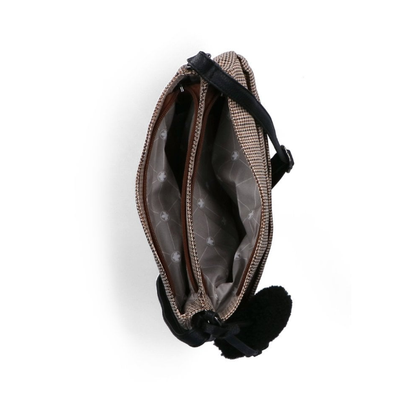 Rieker Ladies Handbag H1005-90 in Beige Metalic Dogstooth Combination