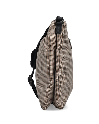 Rieker Ladies Handbag H1005-90 in Beige Metalic Dogstooth Combination