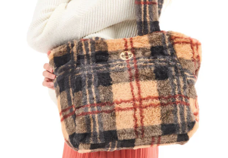 Rieker Ladies Shoulder Handbag J1034-90 in Multi Check