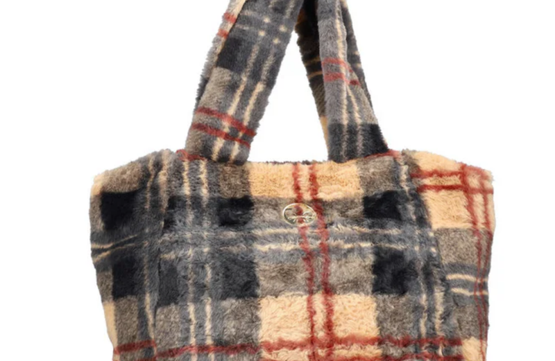 Rieker Ladies Shoulder Handbag J1034-90 in Multi Check