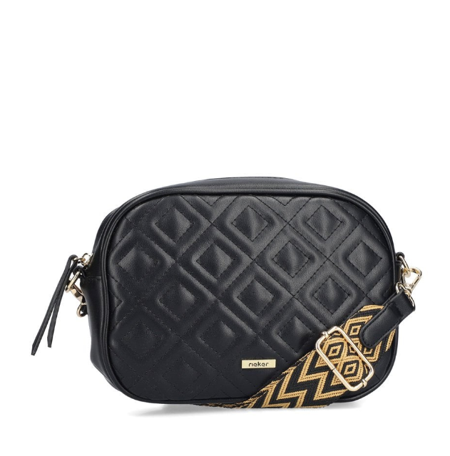 Rieker Ladies Black Zipper Bag H1500-01