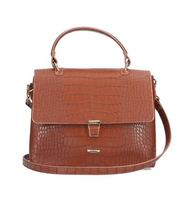 Rieker H1651-22 Ladies Brown Crossover And Handle Bag