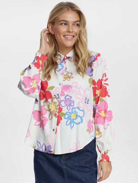 Numph Ladies NUHALLIE SHIRT - Pristine