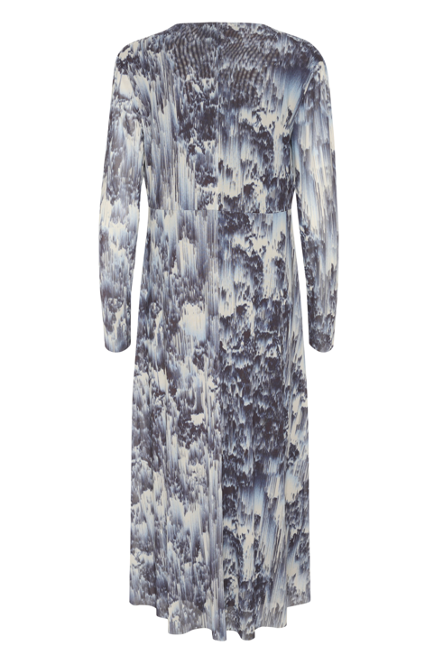 Soaked IN Luxury Ladies SLHartley Dress In Dark Navy Landscape Print