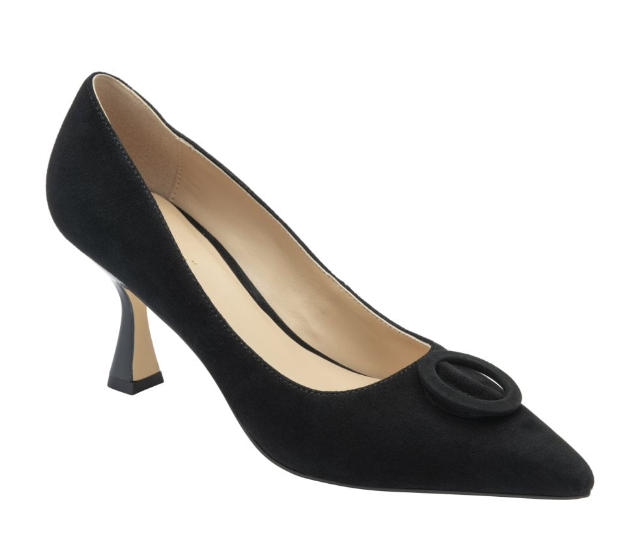 Lotus Ladies Court Shoe Henley ULS600 Black Suede