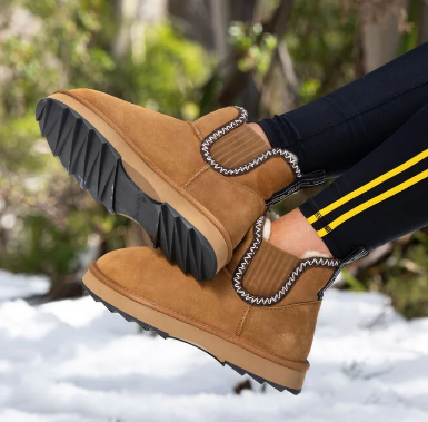 Emu Australia Ladies Ankle Boots Higgie W13198 in Chestnut