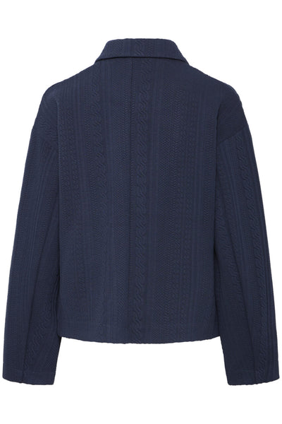 Ichi Ladies IHKate Casual Jacket, Cable Knit