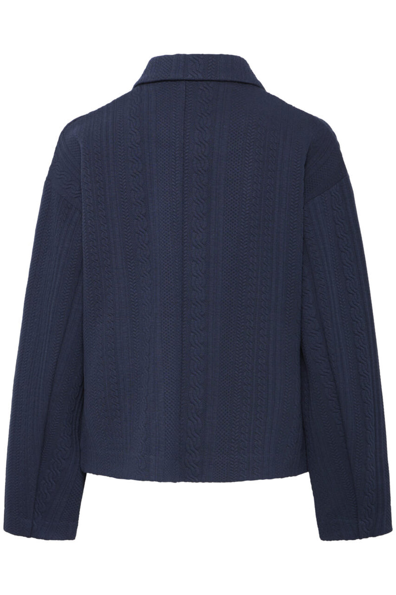 Ichi Ladies IHKate Casual Jacket, Cable Knit