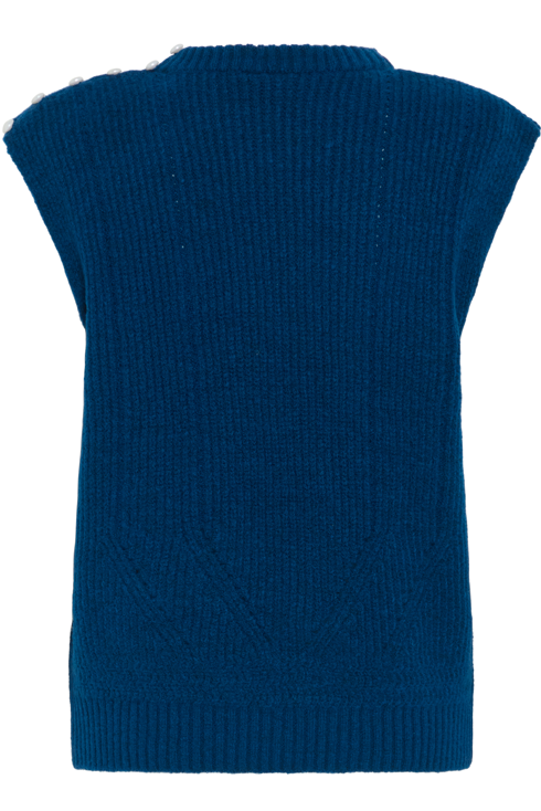 Ichi Ladies Waistcoat IHPovoke WA5 in Navy Peony, Povoke Slipover