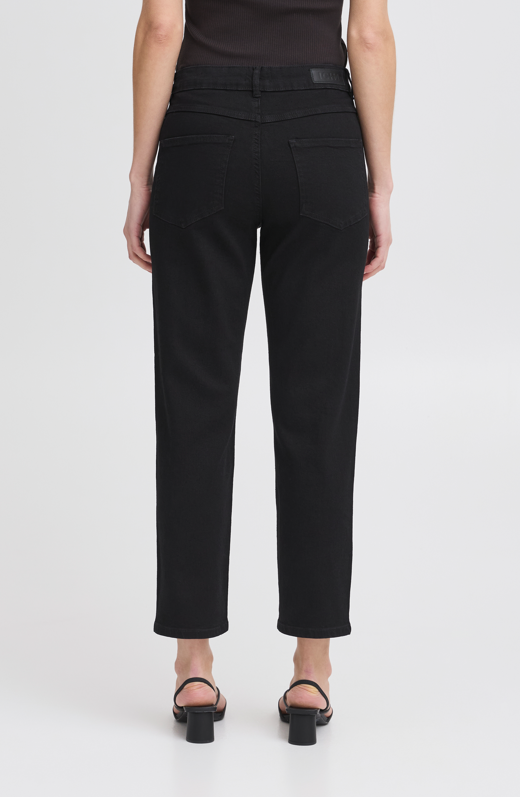 Ichi Ladies Ihtwiggy Raven Jeans Black, Twiggy