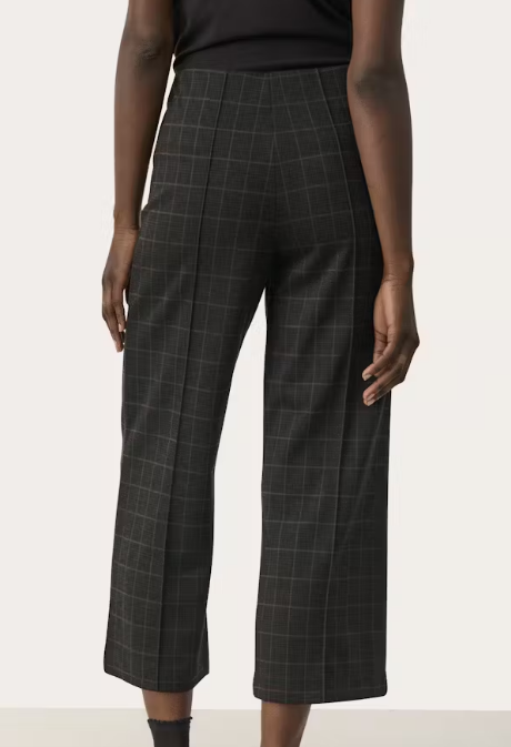 Part Two Ladies Trousers IlisanPW in Grey Check, Ilisan Pant