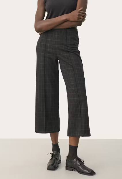 Part Two Ladies Trousers IlisanPW in Grey Check, Ilisan Pant