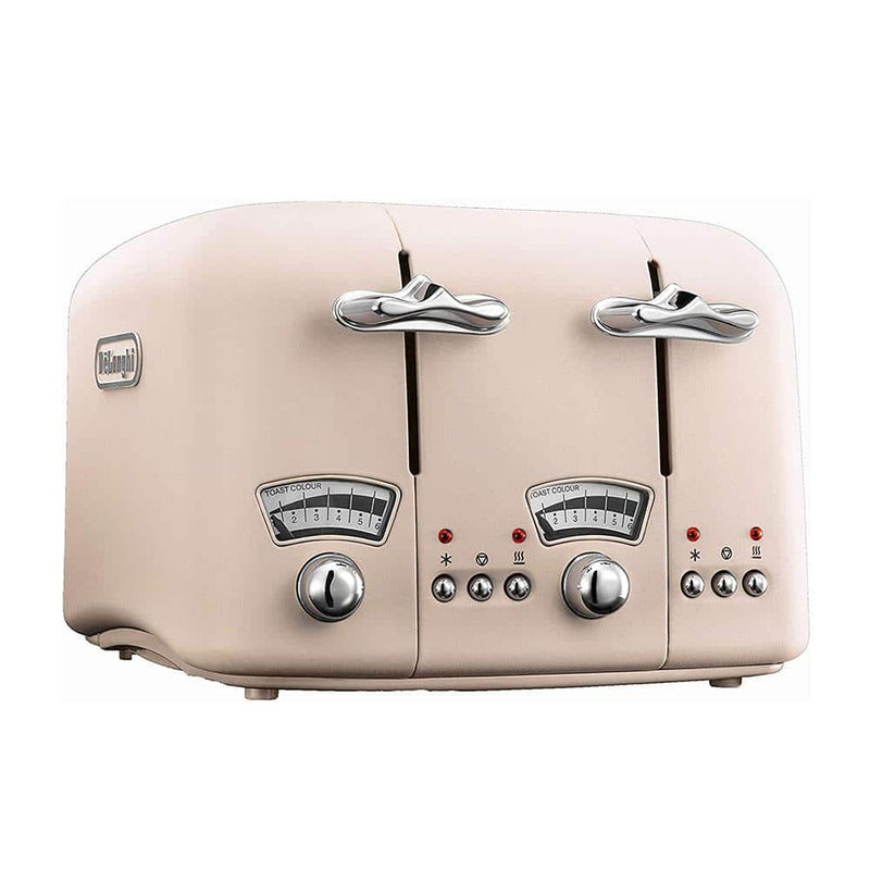 Delonghi Argento Flora 4 Slice Toaster Stainless Steel  – Pink
