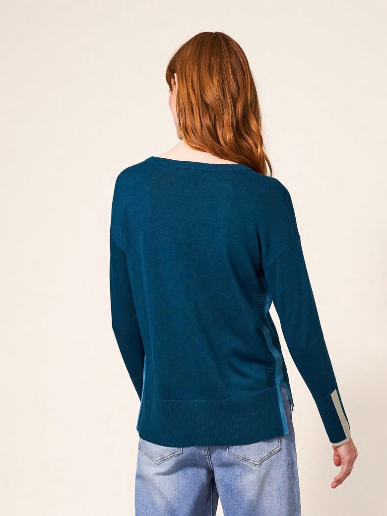 White Stuff Womens Olive Knitted Jumper - DK Teal
