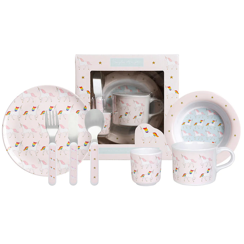 Sophie Allport Unicorn Childrens Melamine Set